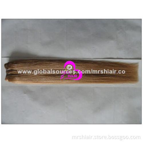 24-inch Color 27# Malaysian Remy Hair Weaves